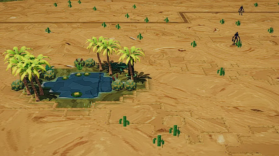The Milkspring oasis in the Goldwash desert
